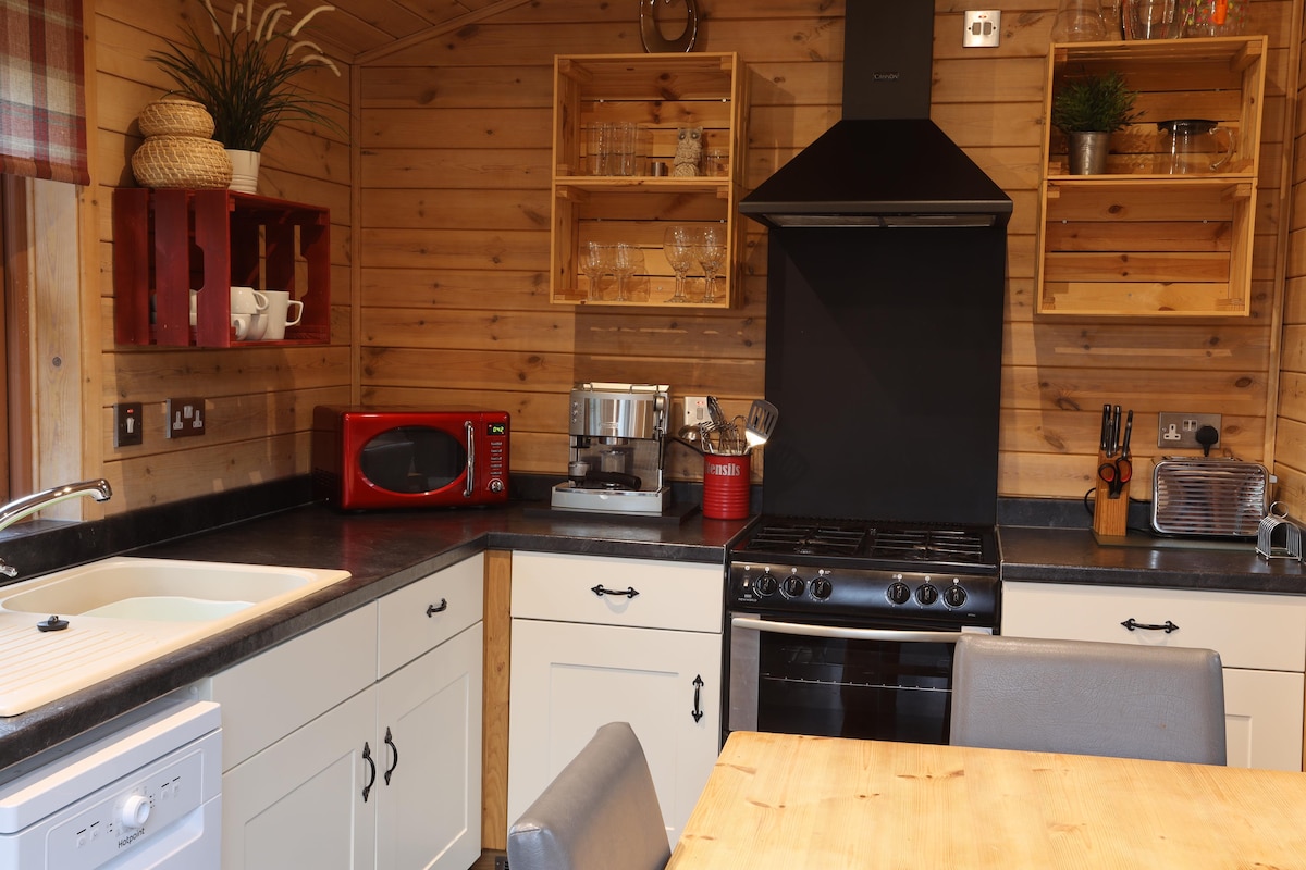 Cosy cabin interior living space